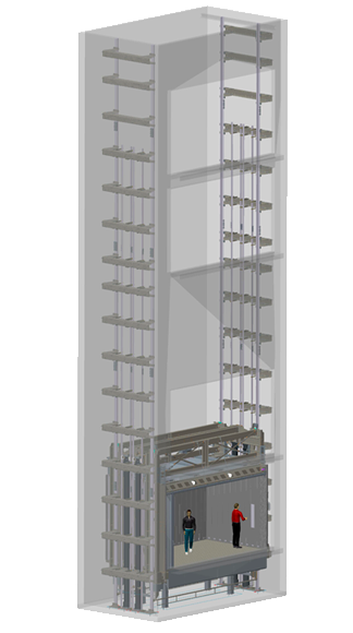 Imagen 3D Ascensor Victoria Albert Museum
